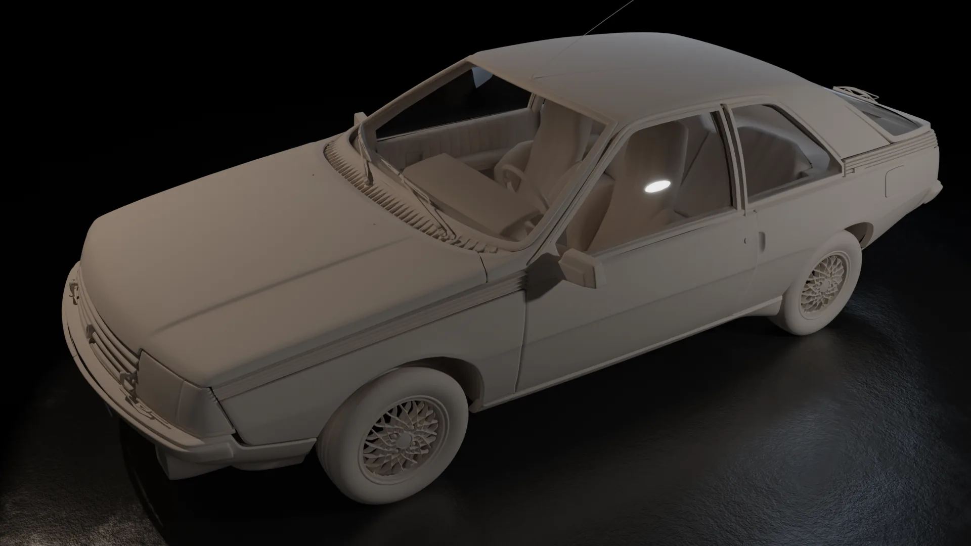 Renault Fuego — modèle retopologisé